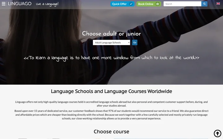 linguago.com home page